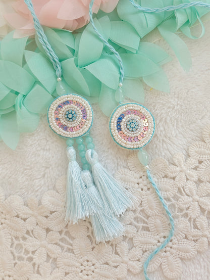 Dream Catcher Tassel Rakhi Lumba Set