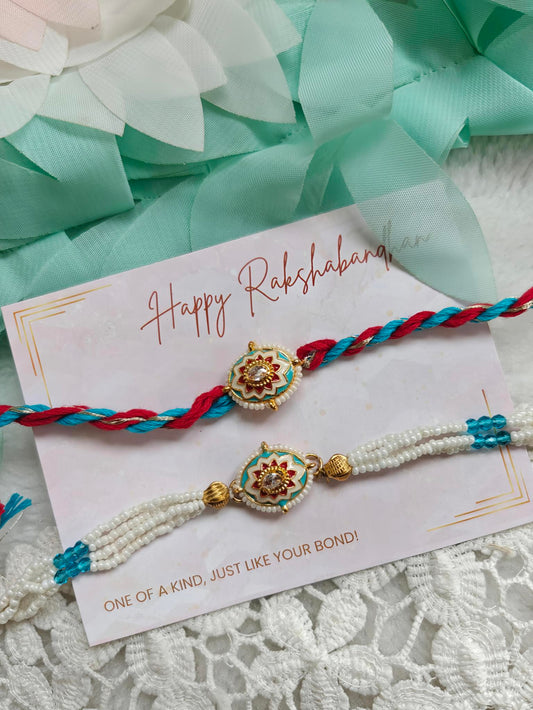 Minimal Oval Rakhi Bracelet Set
