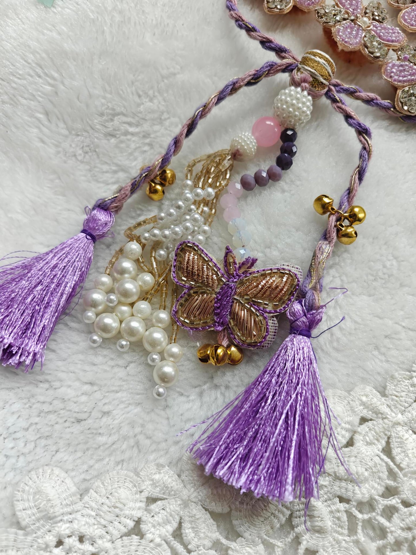 Floral Grace Rakhi Bracelet Set
