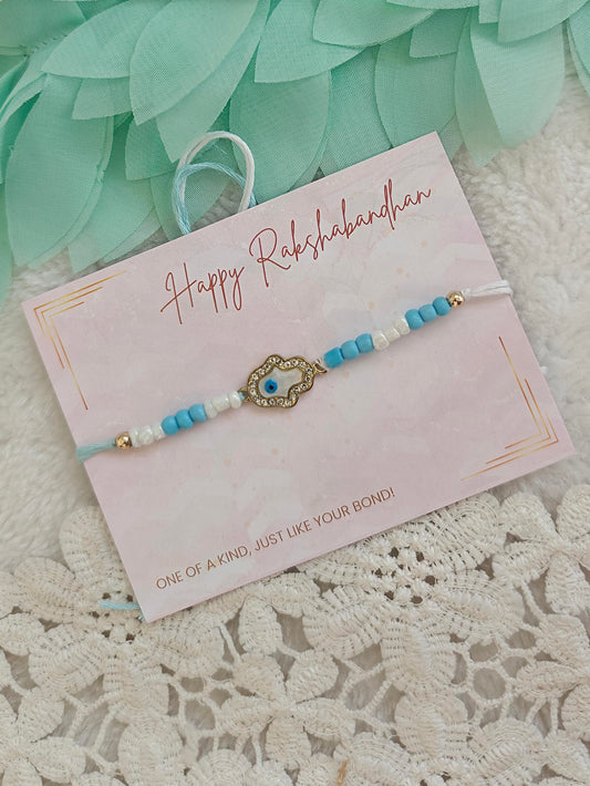 Hamsa Evil Eye Rakhi