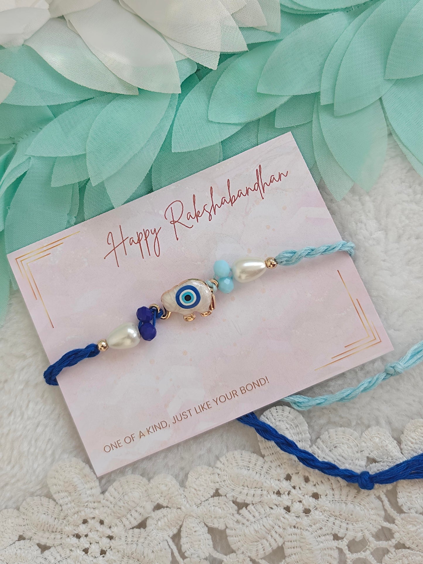 Lucky Elephant Evil Eye Rakhi