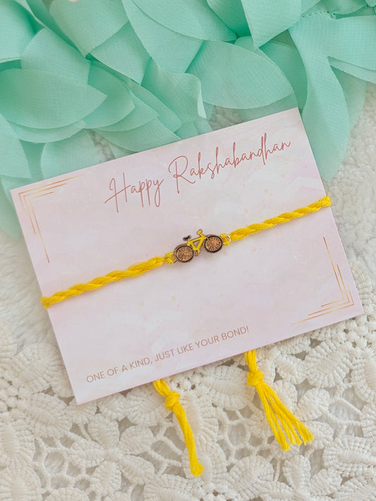 Tiny Cycle Charm Rakhi