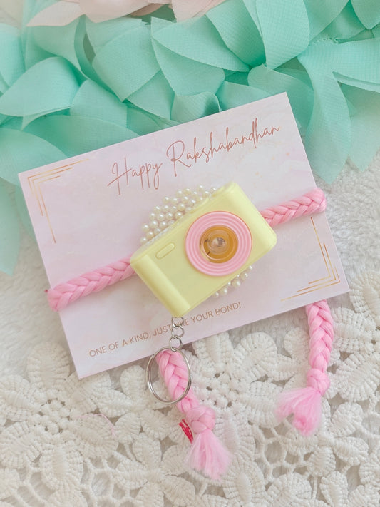 Light Camera Kids Keychain Rakhi