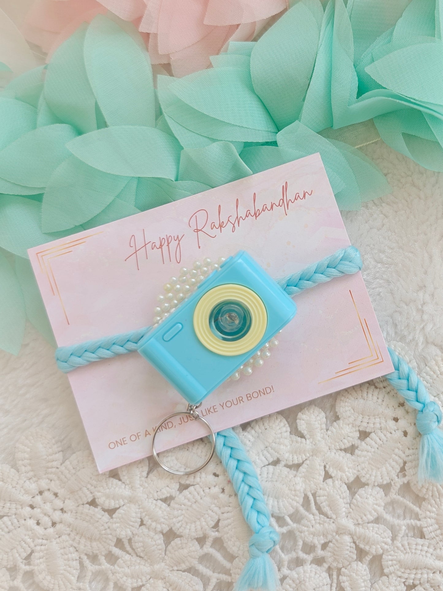 Light Camera Kids Keychain Rakhi