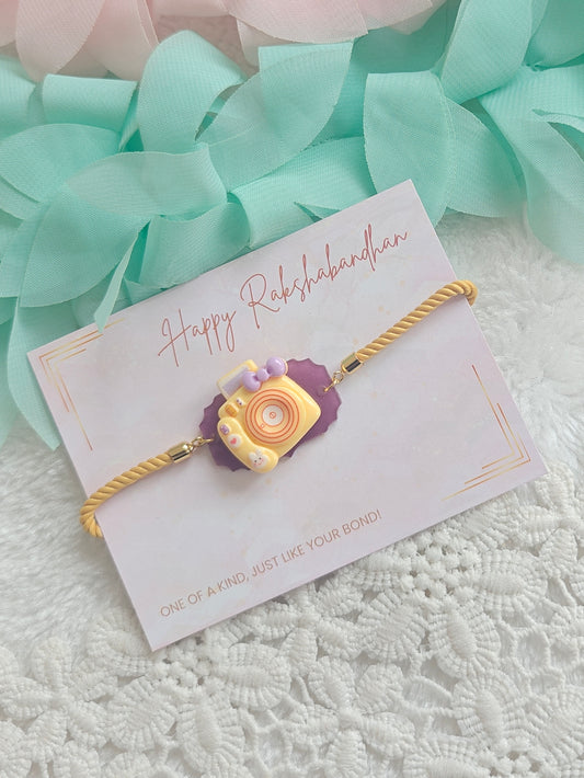 Cute Camera Kids Cord Rakhi