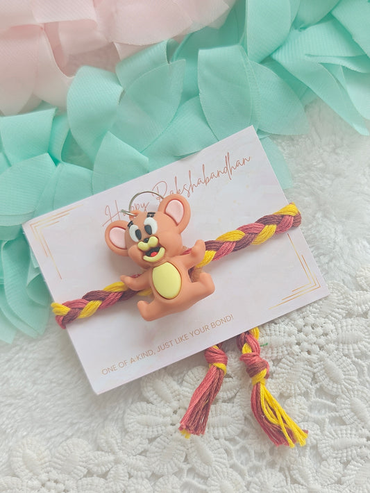 Jerry Mouse Kids Keychain Rakhi