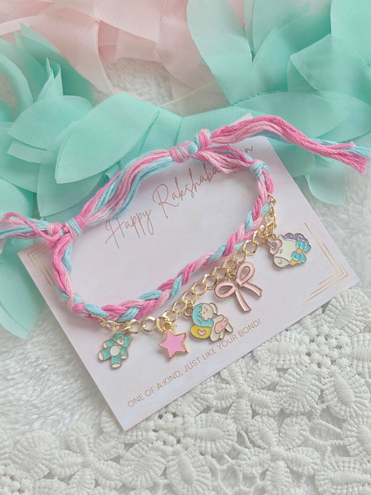Pastel Unicorn and Fairy Charm Bracelet