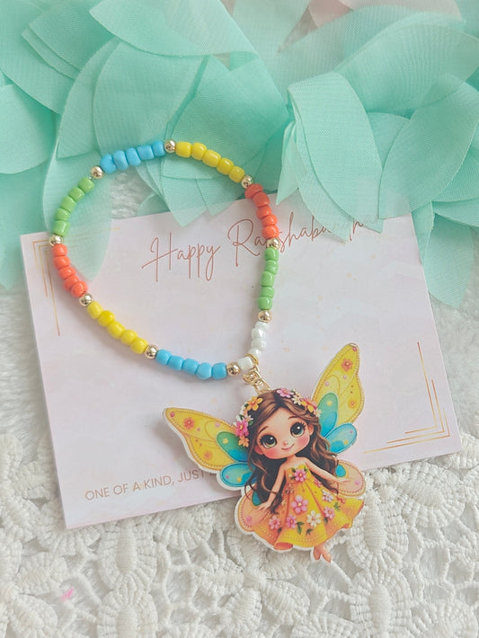 Sunny Fairy Charm Bracelet Rakhi