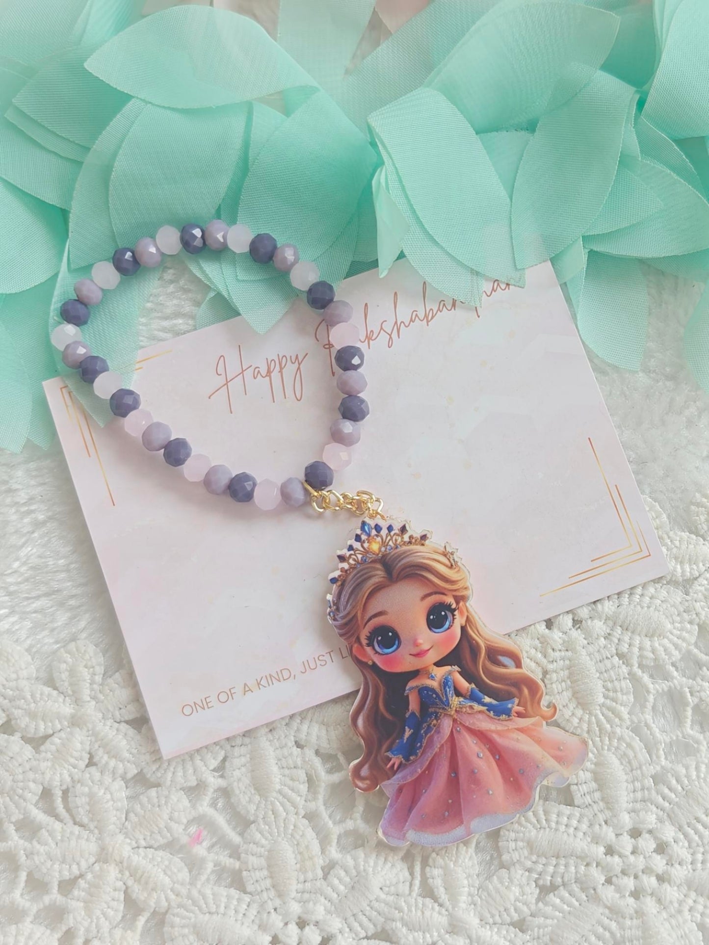 Royal Princess Charm Bracelet Rakhi