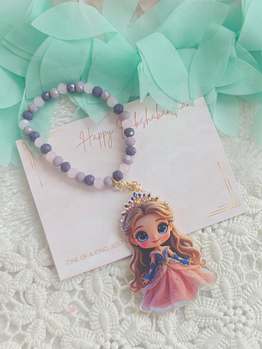 Royal Princess Charm Bracelet Rakhi