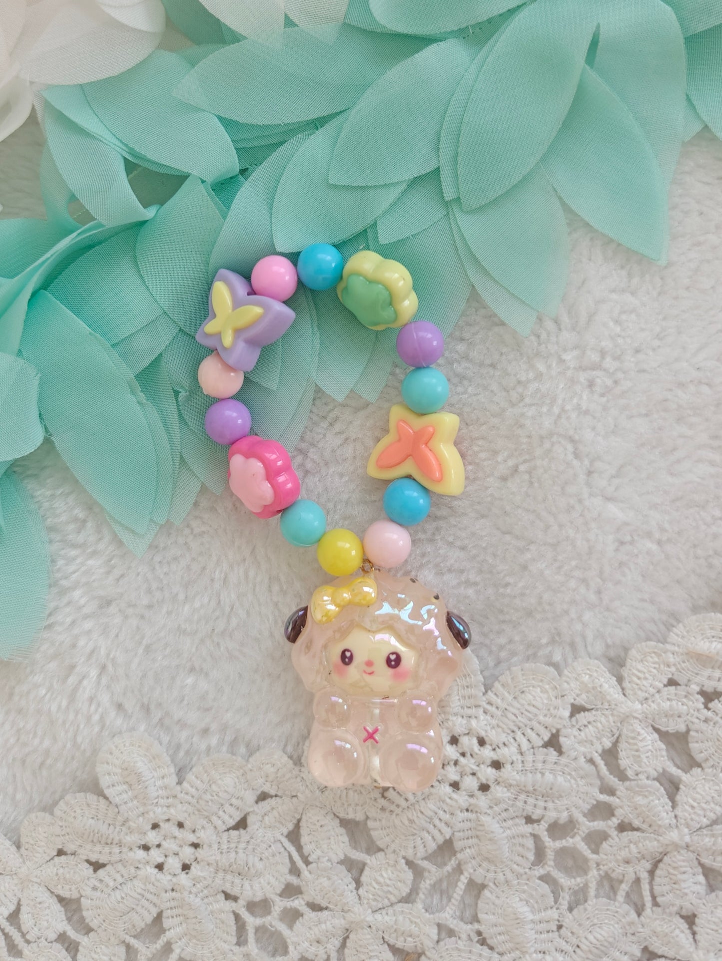 Pastel Doll Charm Bracelet Rakhi