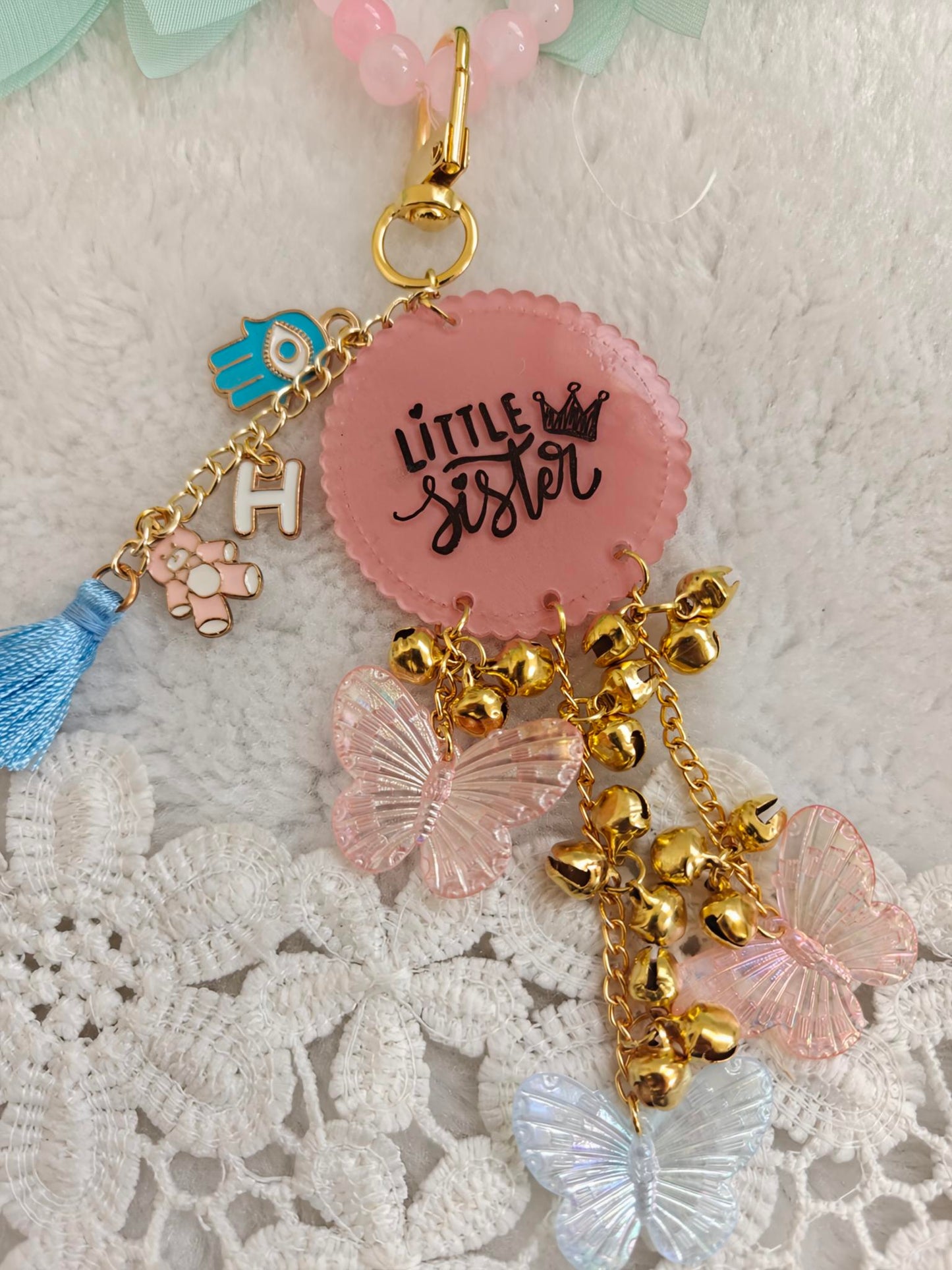 Little Sister Butterfly Bag Charm