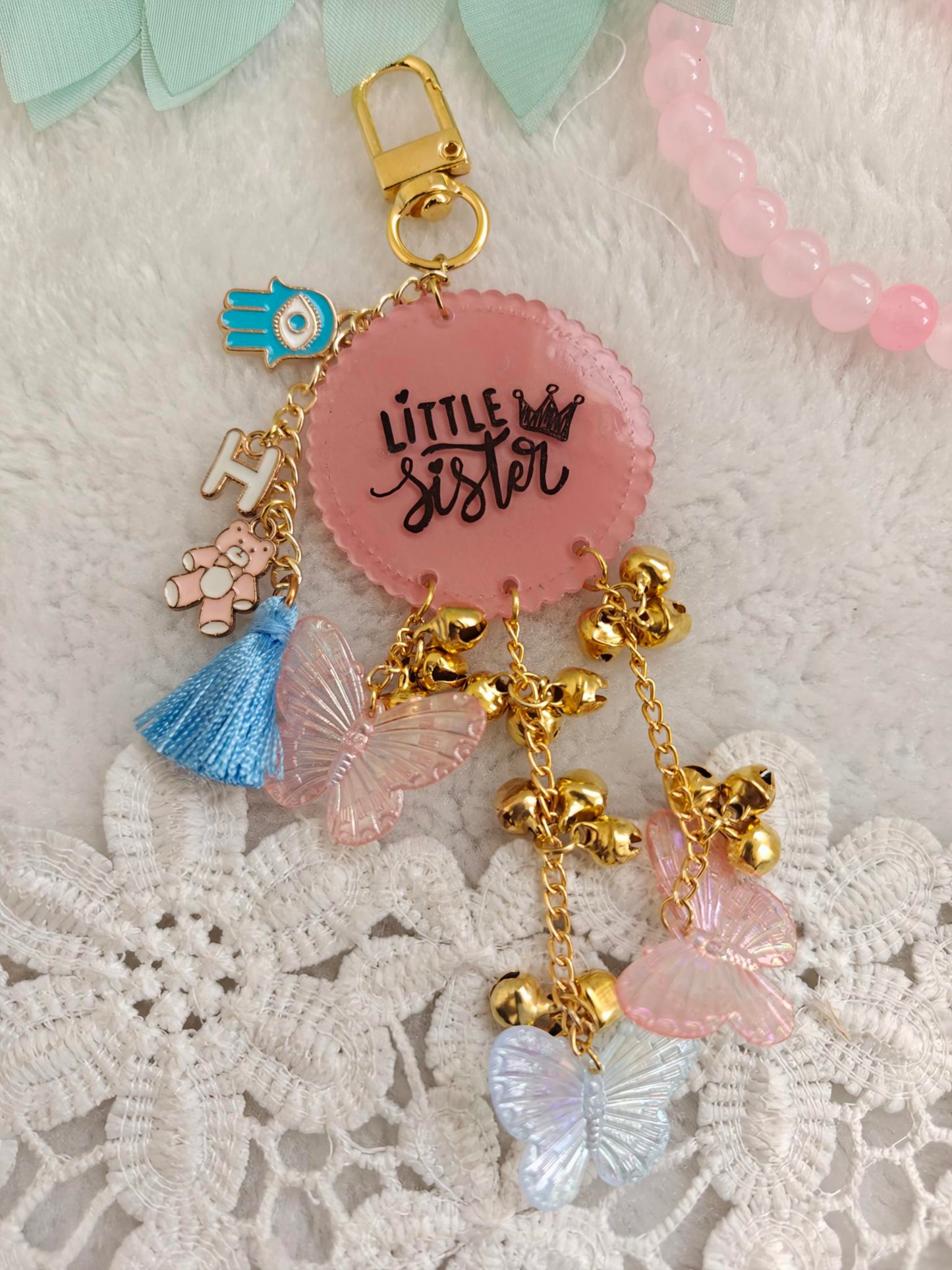 Little Sister Butterfly Bag Charm