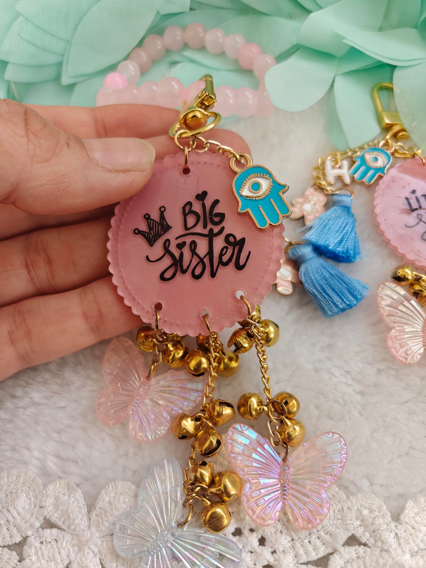 Big Sister Butterfly Bag Charm