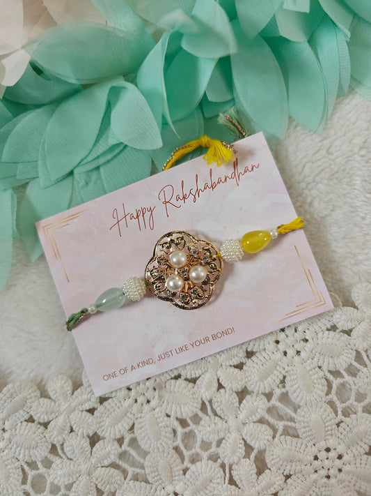 Pearl Bloom Designer Rakhi