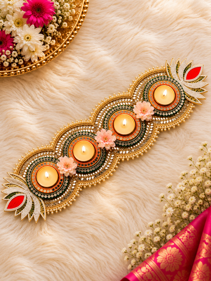 Lotus Glow Tealight Runner