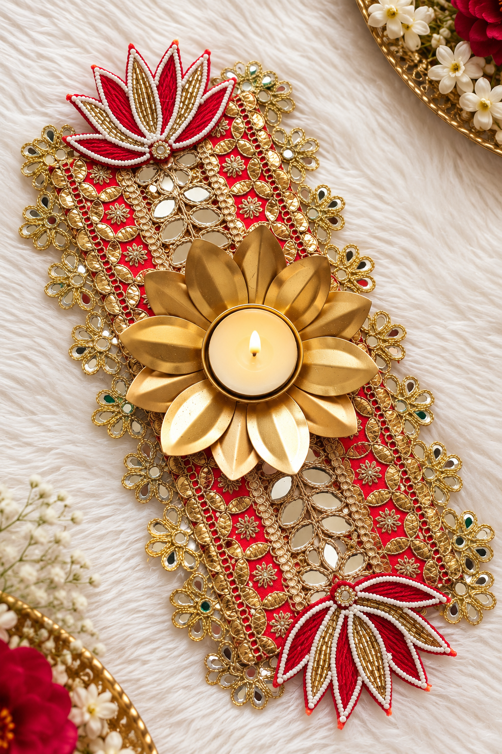 Royal Lotus Table Runner