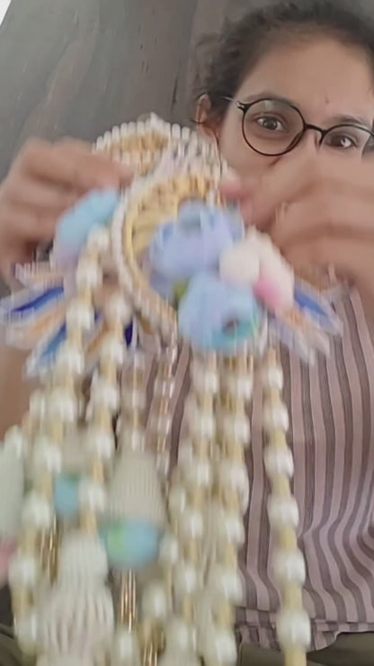 Floral Pearl Evil Eye Toran
